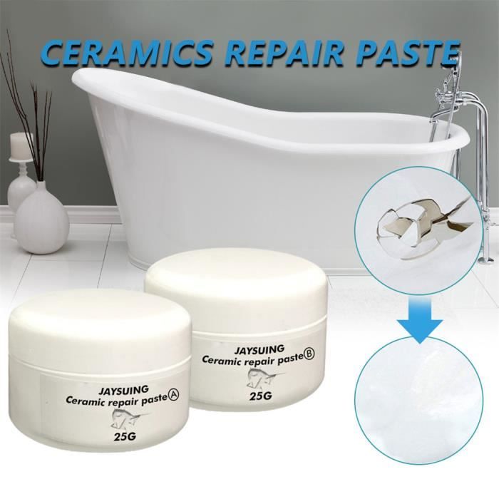 pack d'outils à main Kit de réparation de carreaux de baignoire et de douche Kit de réparation de porcelaine pour plancher en