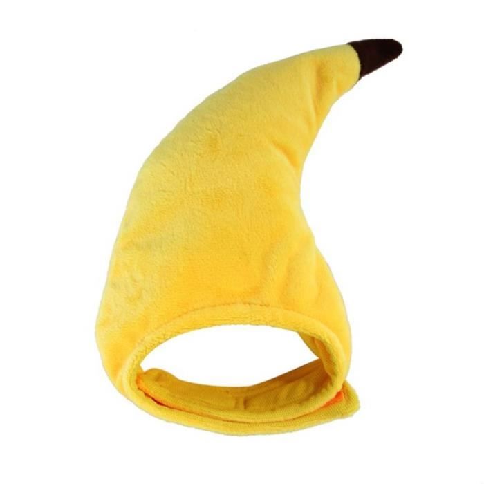 1 pièces Cap Decor Creative Mignon Beau Maquillage Chapeau Pet Banana Hat pour Animal Chien COSTUME - SET