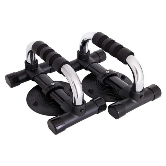 barre pour traction -Pompes à ventouse 2 pièces, pompes en forme de I entraînement sportif muscu...- Modèle: Black - ZOAMFWZDA08954