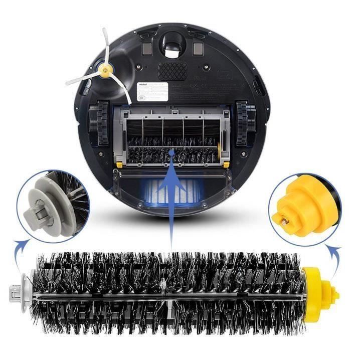 Kit de Brosse de Remplacement Kit de Shaintenance Pour Kit de Nettoyage Série 600 Roomba Filtre À Brosse Sh07385
