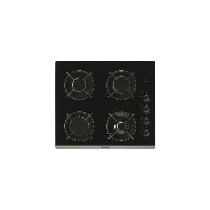 TABLE GAZ 60CM NOIRE