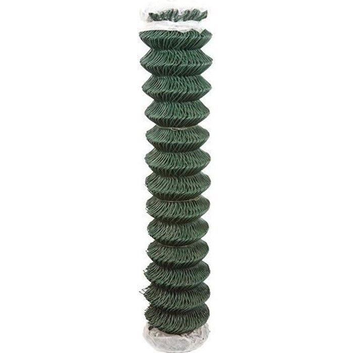 Grillage vert simple torsion plastifie - l. (m):25 h. (m):1,2 maille (mm):50 x 50