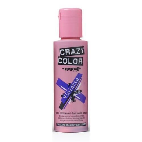 Crazy Color Semi Permanent Hair Color Cream Violette No43 338 Fl Oz 4 Count