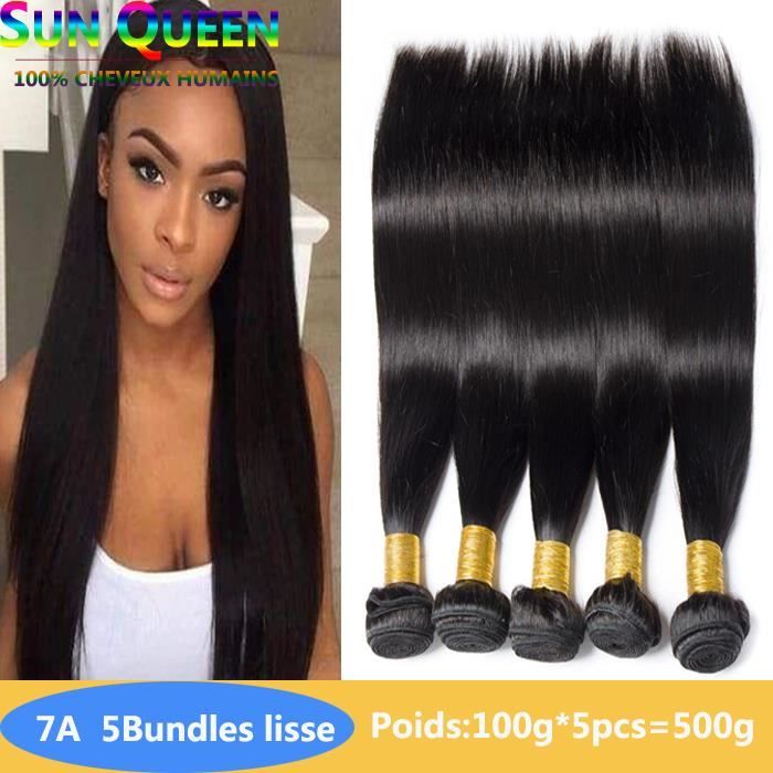 5 TISSAGE BRESILIEN STRAIGHT HAIR 28 POUCE