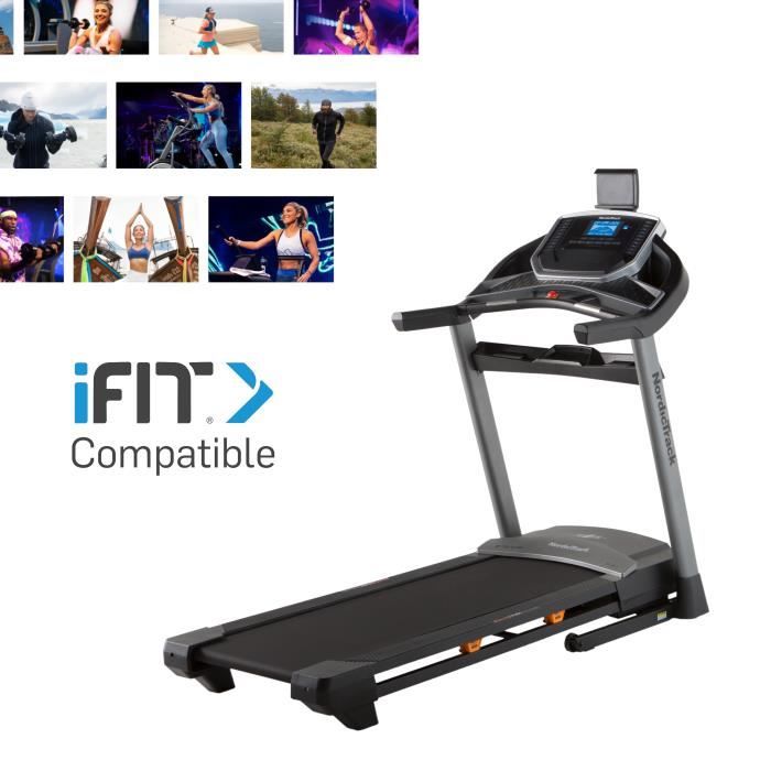 NORDICTRACK - Tapis de course NordicTrack T300 connecté iFIT / Inclinaison 0% à 10% / 24 programmes pré-enregistrés - Noir