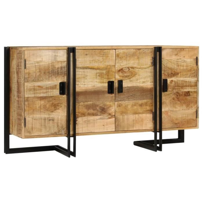 Economique Haute qualité Buffet Bois de manguier massif 150 x 40 x 80 cm
