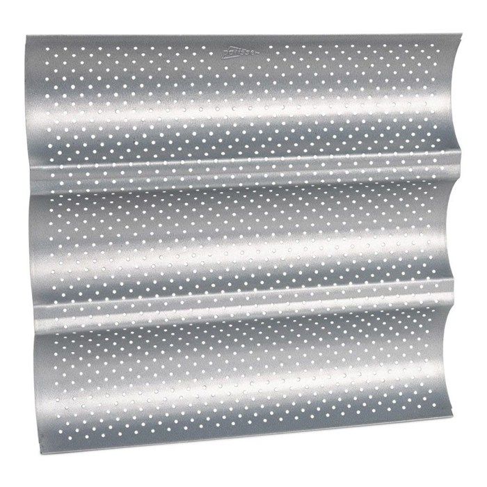 Patisse 3564 Moule-Plaque de 3 Baguettes Spécial pour Mini Four Acier Revêtu Gris 26 x 24.7 x 2,5 cm 03564