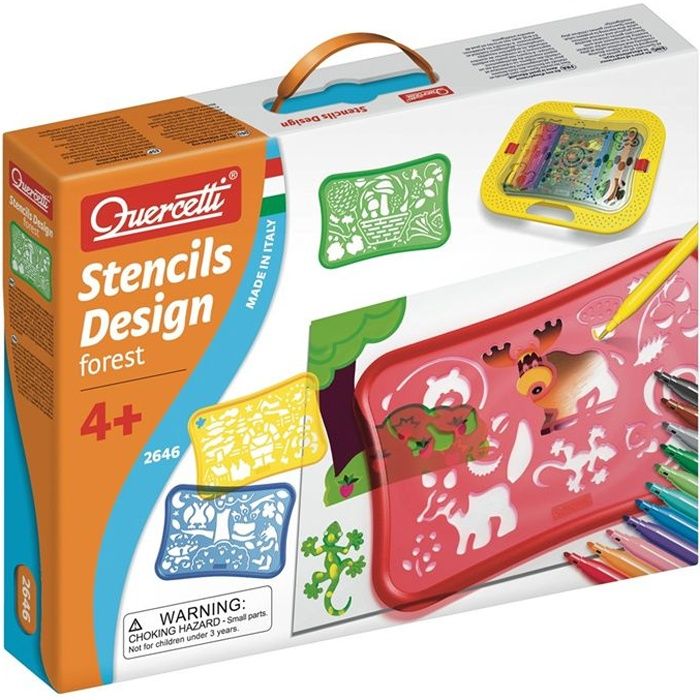 QUERCETTI Kit pochoirs Forêt