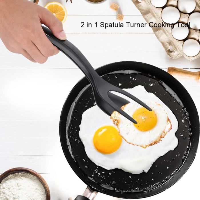 Spatule 2 en 1 pour faire des oeufs, des crêpes---DQ FRANCE