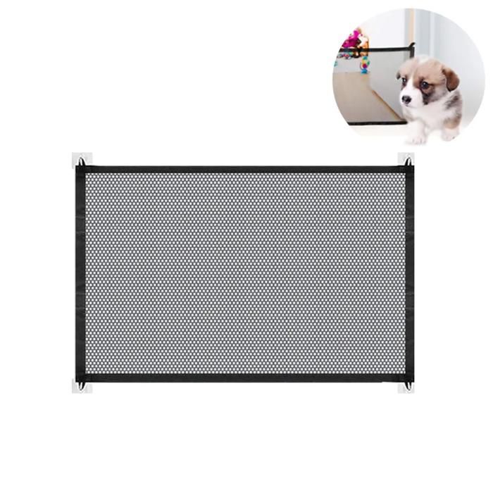 Comparer les prix de Barrière pour chien, barrière bébé, barrière de porte, barrière d'escalier, enroulable, rétractable et enroulable, 72 cm x 110 cm