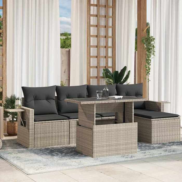 Salon de jardin VIDAXL 6 pcs - vue 3