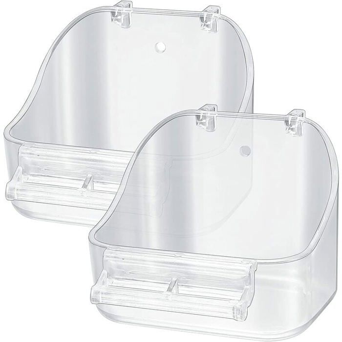 Comparer les prix de Baignoire à oiseaux suspendue - Non spécifié - 2 pièces - Polypropylène - 13x12x10 cm - Extérieur