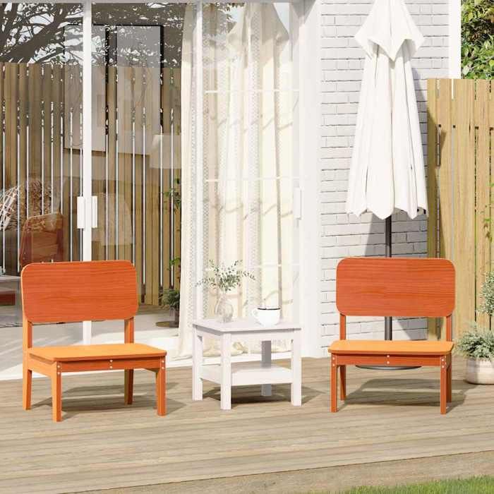 VidaXL 859324 Lot de 2 Chaises de jardin en pin