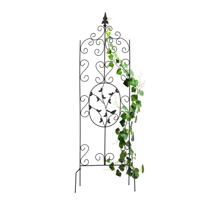 Tuteur à Plantes Vintage En Acier - Lot De 2 - 145 Cm De Haut - Marron - Pour Plantes Grimpantes - 13