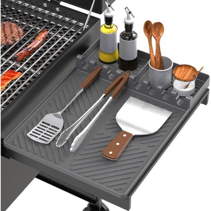 Irayin Grand Tapis De Rangement Silicone Pour Ustensiles BBQ – Compatible Blackstone 16x11.5"