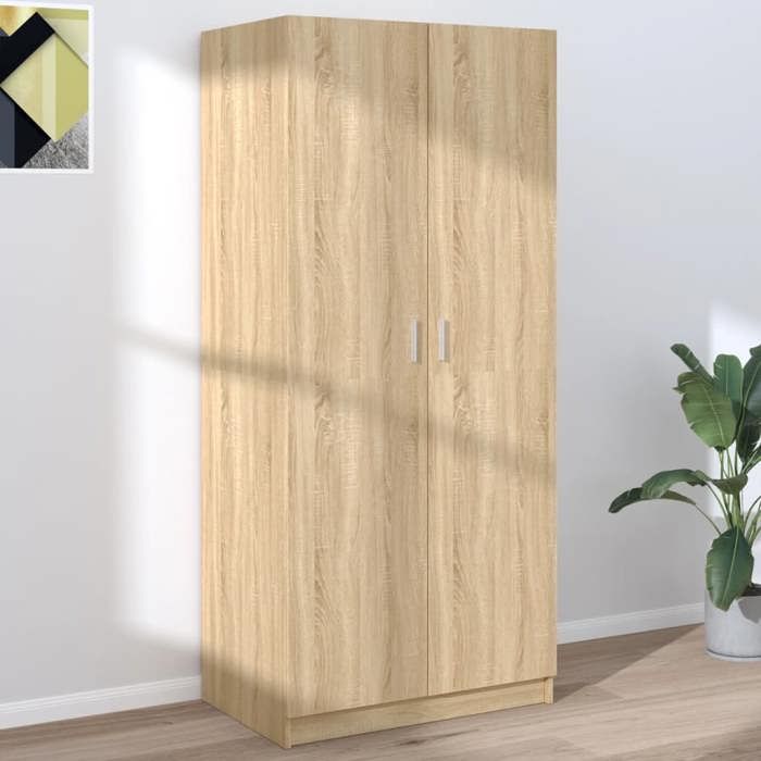 SALE 2026 Garde-robe Brun - Garde-robe Chêne sonoma 80x52x180cm - Bois d’ingénierie PRO130084254