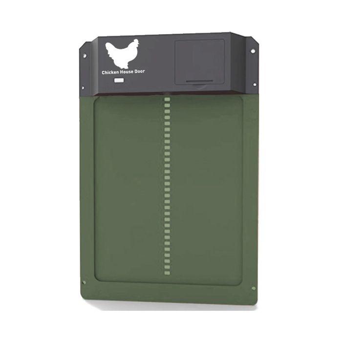 Porte automatique pour poulailler - ULISEM - Énergie solaire - Capteur de lumière - Interrupteur automatique jour/nuit
