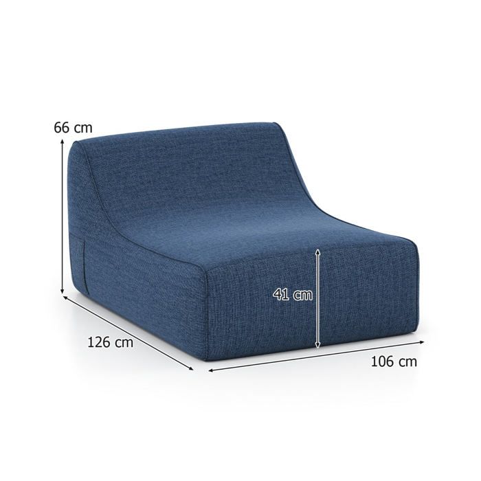 Fauteuil lounge gonflable forme L 126 x 106 x 66 cm soutien ergonomique facile à Fauteuil lounge gonflable forme L 126 x 106 x 66 cm soutien ergonomique facile à