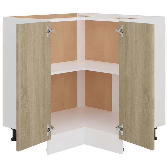 Maison SoldesArmoire Bas（Cabinet/Armoire Placard）- Armoire dangle basse Lyon Chêne Sonoma 755x755x815cm Bois dingénie