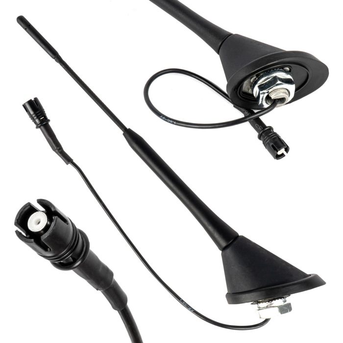Antenne universelle pour voiture mât fouet avec amplificateur RAKU-2 ANT10 AMIO-04154