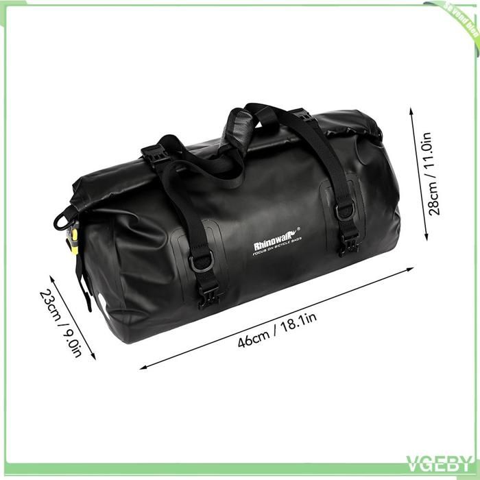 Fafeicy sac polochon étanche 20L sac de sport étanche multifonctionnel cycle vélo siège arrière sac de coffre sport velo Noir Jaune