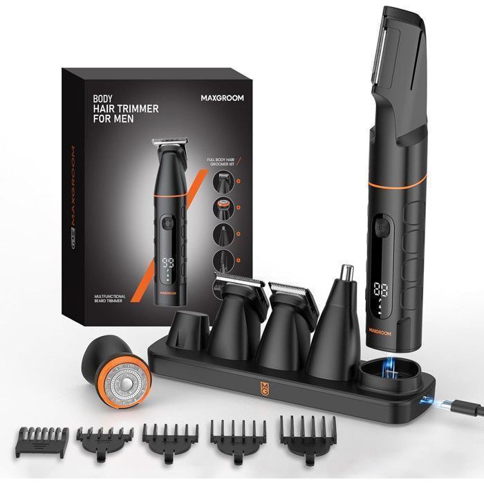 MAXGROOM Tondeuse Corps Homme 5 en 1