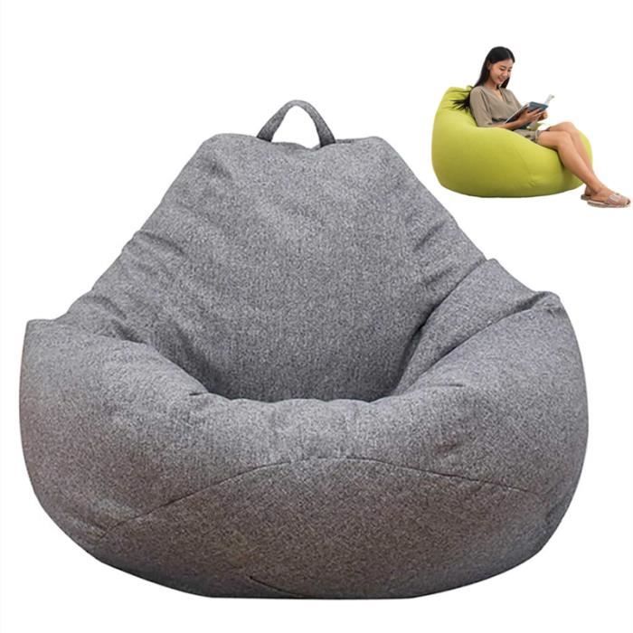 Housse De Pouf Poire Sans Remplissage - Velours Côtelé 90x110 Cm, Pour Intérieur Et Extérieur, Lavable, Confortable