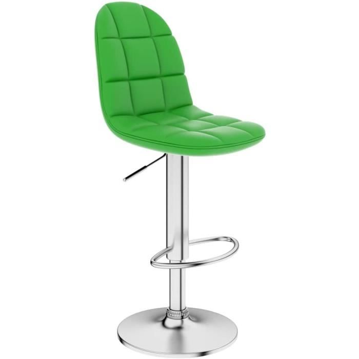 Tabouret de Bar au Dos Matelassé en Velours Rose avec Piétement en