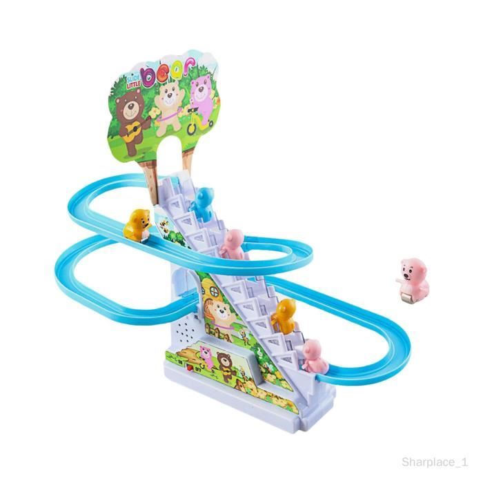 Circuit De Course Dinosaure Avec Toboggan à Double Boucle - Jouet éducatif Avec Musique Et Lumières Pour Enfants 3 Ans Et Plus - 6