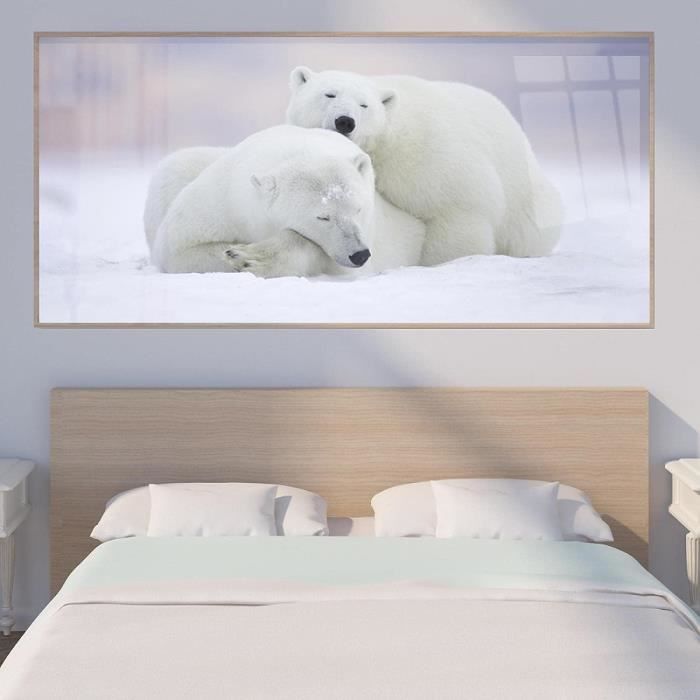 Tableau Toile Ours Noir – Ambiance Paisible Et Déco Nature Pour La Maison