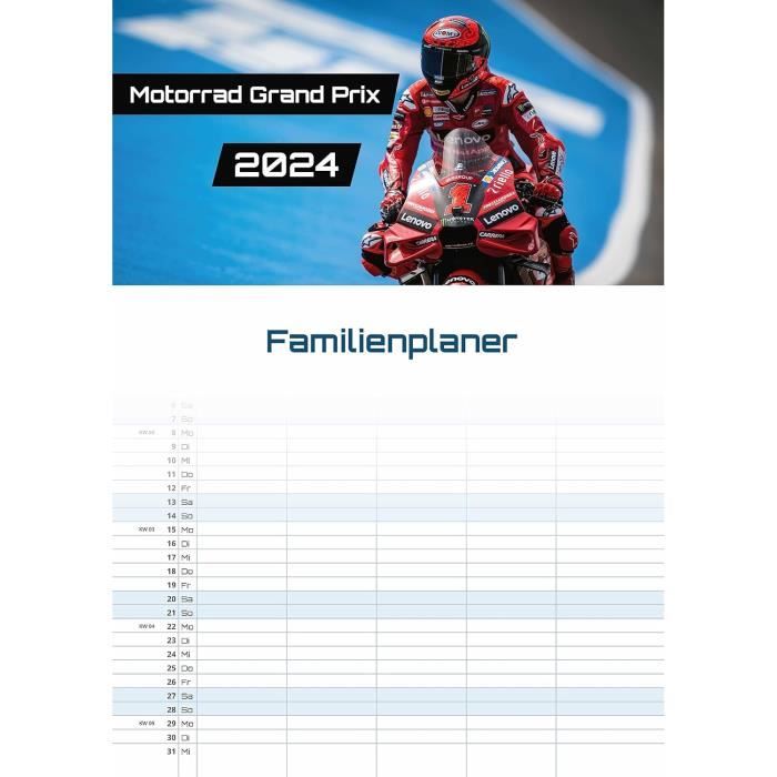 Calendrier des Grands Prix Moto 2024