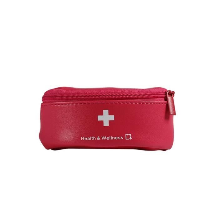 Jipemtra Étui rigide de premiers secours vide en EVA rouge pour premiers secours, premiers secours, sac médical pour la santé à domicile, premiers