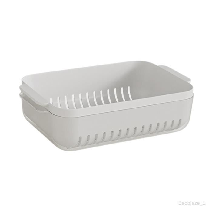 Panier à Riz Et Légumes - Passoire De Drainage En Plastique Blanc - Neuf