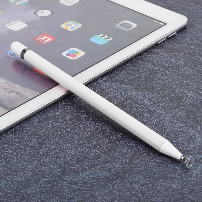 Écran tactile stylo tablette stylet dessin crayon capacitif universel pour  Android - iOS tablette de téléphone intelligent (blanc)