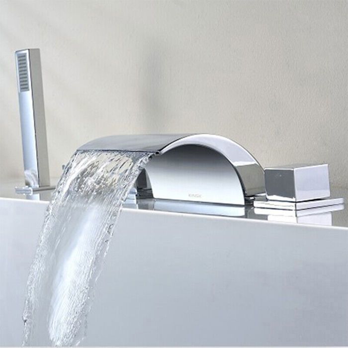 Mitigeur de baignoire cascade en laiton chromé 5 trous - Marque - Modèle