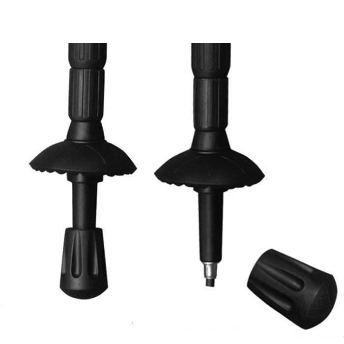 Marche Randonn/ée B/âton Astuces Embouts de Caoutchouc Sport de Plein air Escalade Canne B/équille Astuces Alpenstock R/éparation Accessoires de Remplacement FRjasnyfall Noir