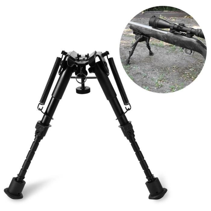 Bipied Réglable 6-9 Pouces Pour Fusil - Retour à Ressort, Montage Picatinny, Aluminium Ou Fibre Carbone