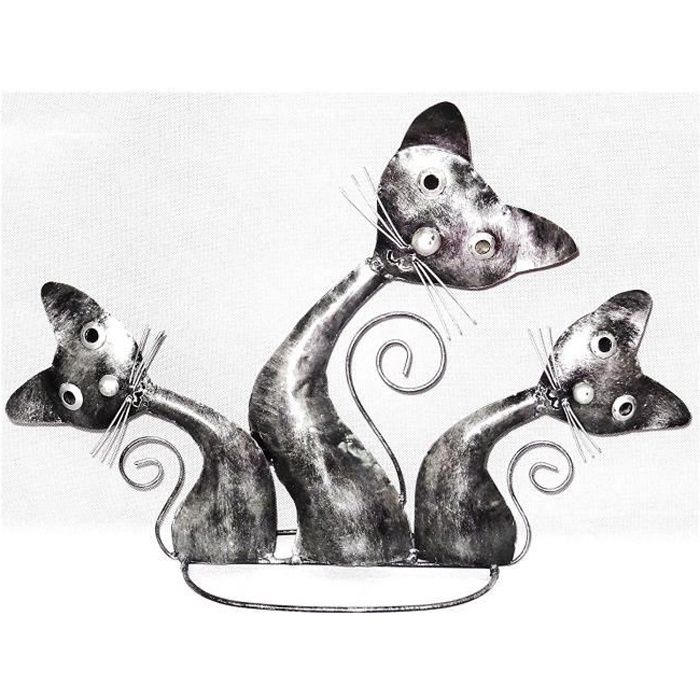 Chat En Fer Forge Deco Metal 30 Cm Artisanal Animal Collection 3 Chats Cdiscount Maison Chat En Fer Forge Deco Metal 30 Cm Artisanal Animal Collection 3 Chats Cdiscount Maison