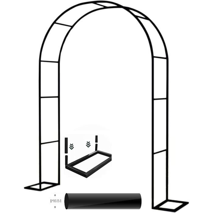 Arche De Jardin En Forme De Cœur 200x200 Cm - Cadre Métal Mariage Demande En Mariage Photo