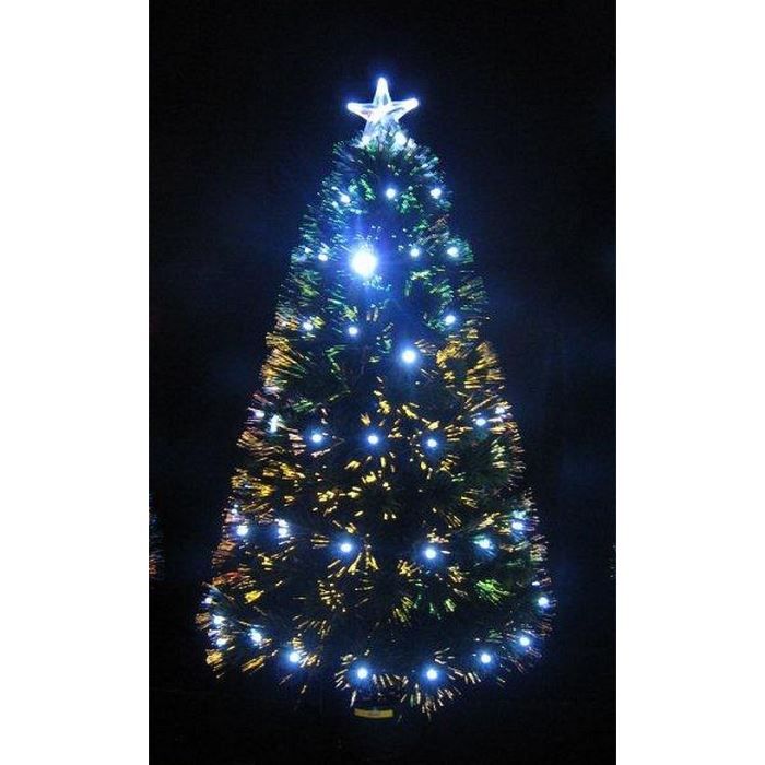 Sapin de noel fibre optique Led blanche 120 cm - Achat / Vente sapin Sapin de noel fibre optique Led blanche 120 cm - Achat / Vente sapin