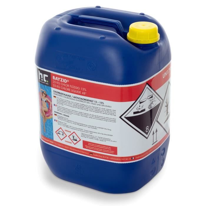Chlore liquide 48° 1 x 25 kg (20 L)