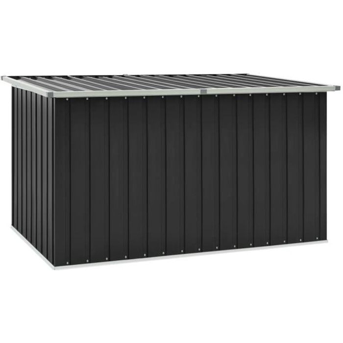 Boîte de rangement de jardin Malle de Rangement Coffres de jardin Meubles de jardin Anthracite 171x99x93 cm