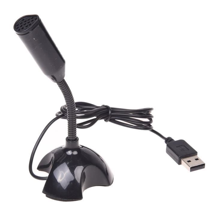 Microphone Bureau USB Souple & Antibruit - Parfait Pour Appels, Streaming, Reconnaissance Vocale