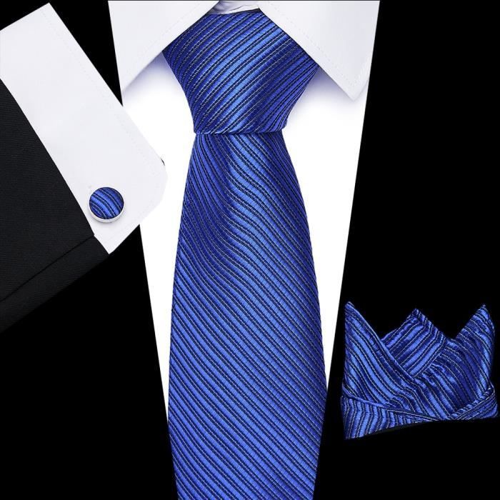 New Classic Paisley bleu or rouge Jacquard Tissé 100% Soie Hommes Cravate Cravate 