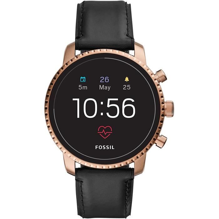 Fossil Homme Écran Tactile Digital Montre Connectée avec Bracelet en Cuir  FTW4017,810 - Cdiscount Téléphonie