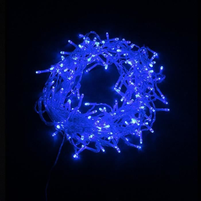 Guirlande Rideau Stalactite 180led Ip44 3m Avec Timer Bleu Silumen Bleu Cdiscount Maison