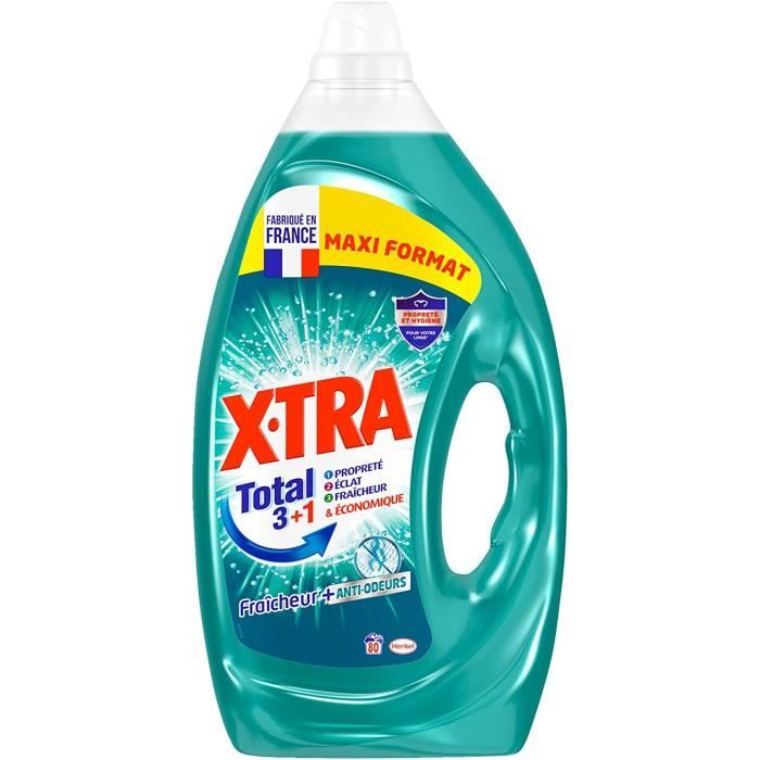 Fraîcheur – 80 lavages (4l) – lessive liquide – combat les mauvaises odeurs  – lessive linge blanc et couleurs - Cdiscount Electroménager