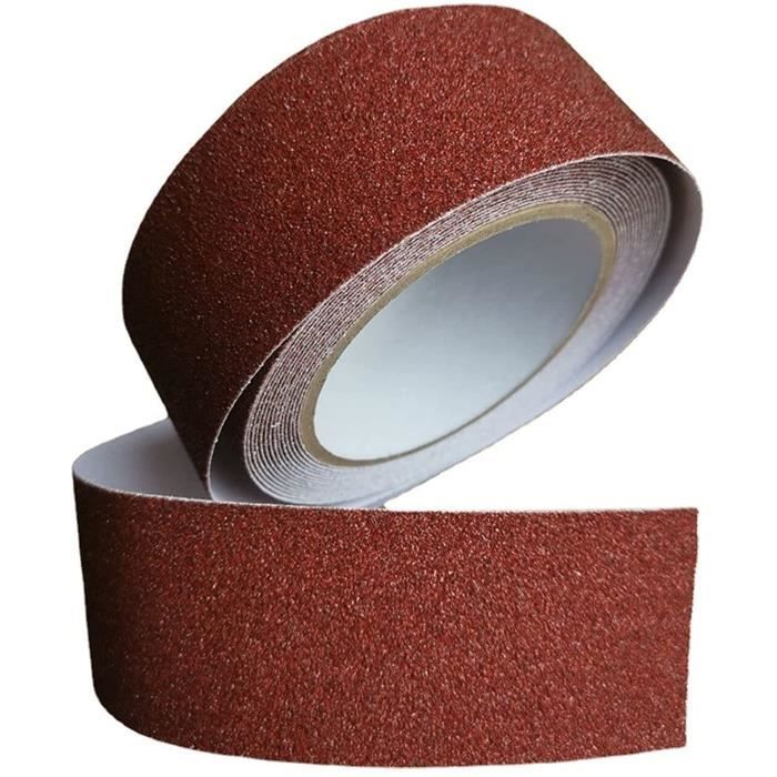 Funnytek Ruban Adhésif Antidérapant Pour Escalier - 15 Cm X 10 M Noir Et Jaune Avec Autocollant Puissant
