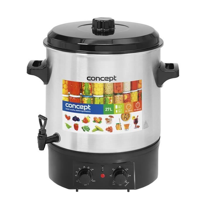Concept ZH0030 27 L 50 °C 100 °C Noir Acier inoxydable Énergie 2000 W