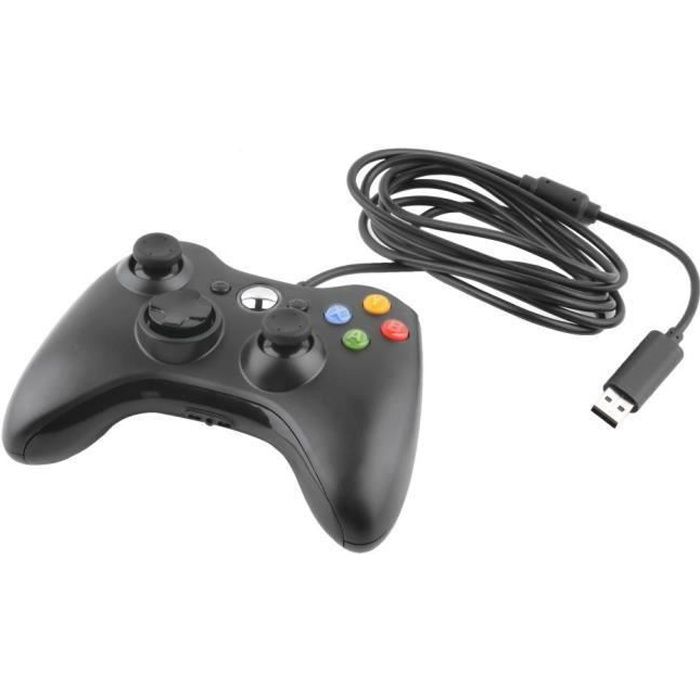 Manette Filaire USB Pour microsoft Xbox 360 Contrôleur jeu video PC Windows - vue 3